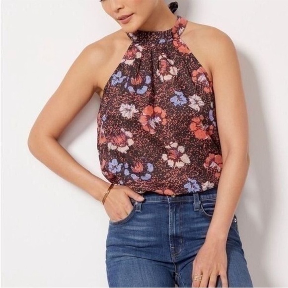Cleobella Ryla Halter Tunic Top Tuckernuck  Calista Floral Lightweight Organic S - Picture 1 of 14